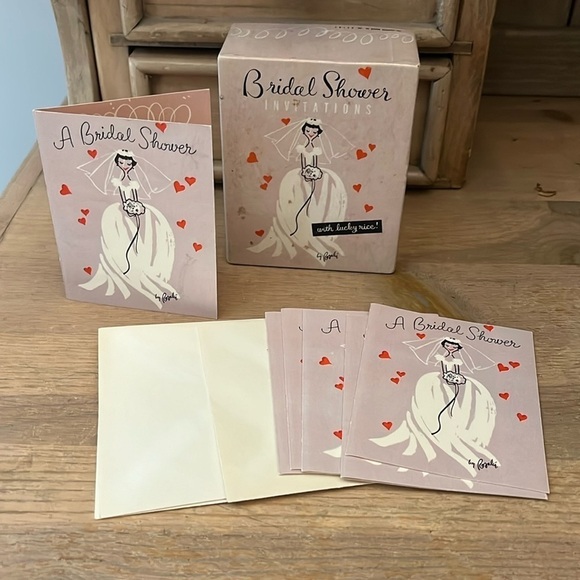 Box of Vintage Bridal Shower Invitations Rosalie Studio Five Bride 1953 - Picture 1 of 7